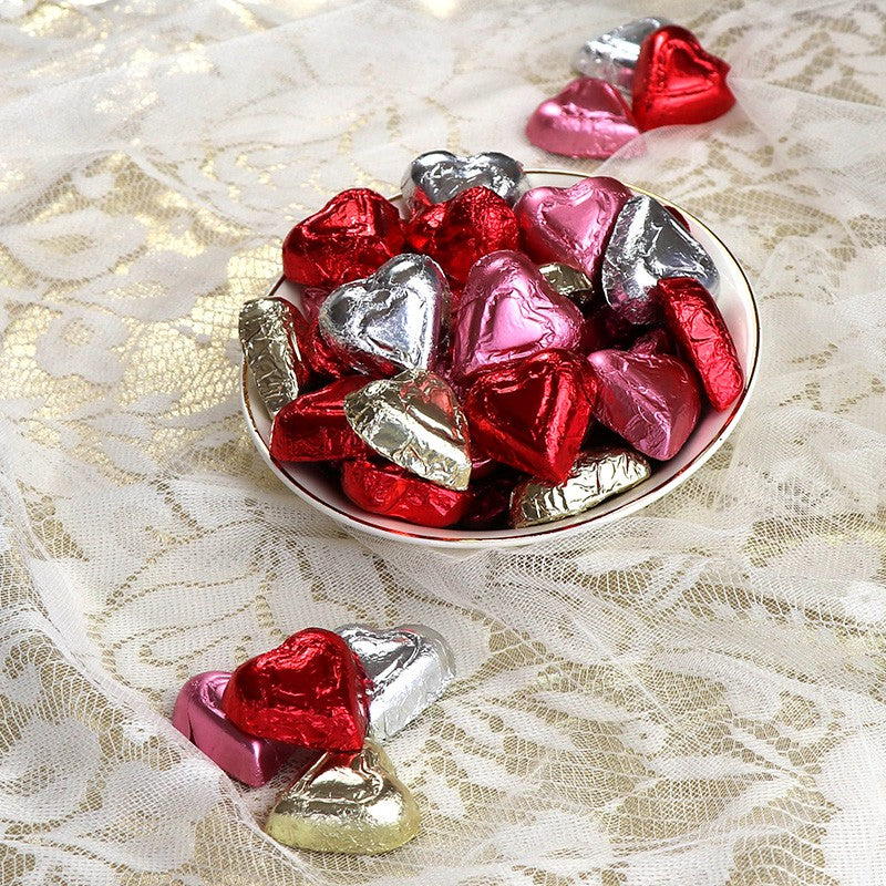Valentine Foil Milk Hearts