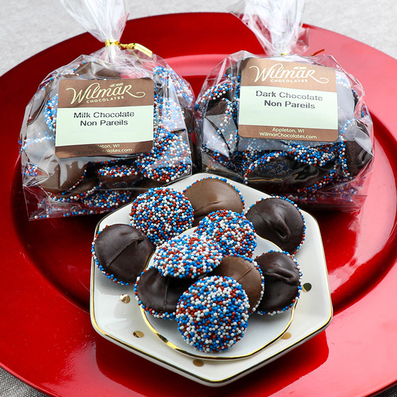 Red, White & Blue Non Pareils