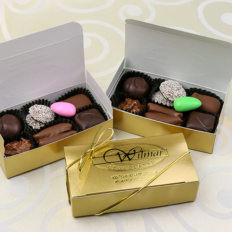 Gold Rapper Chocolates 6 Piece Gold Assortment – Wilmar Chocolates